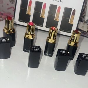 CHANEL Lipstick Collection - Vibrant Red and Pink Hues
